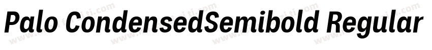 Palo CondensedSemibold Regular字体转换